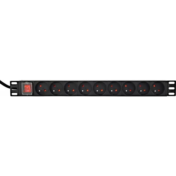 EnerGenie/Gembird PDU 1U 9x Type E 16A 2m