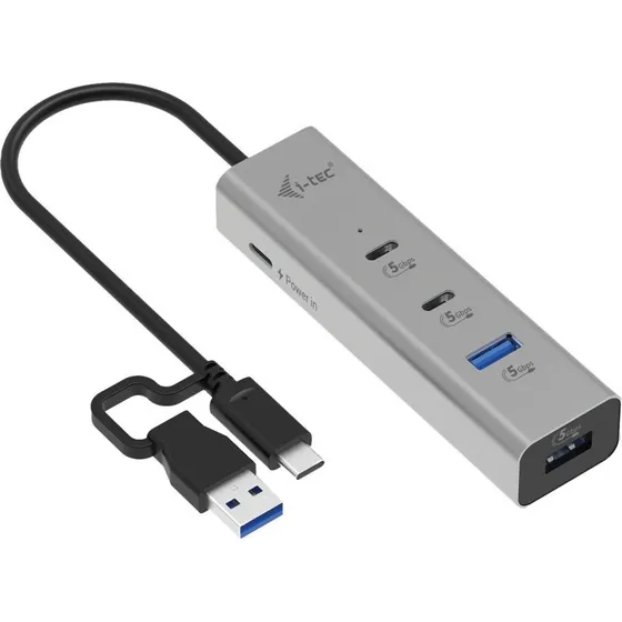 i-Tec USB-C/USB 3.2 Metal Hub 4 porte  Slv