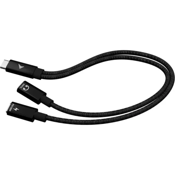 i-Tec USB-C kabel 30 cm - Dual Splitter PD 100W