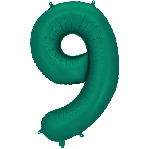 Folieballon Tal 9 Mat Flaskegrøn 86 cm