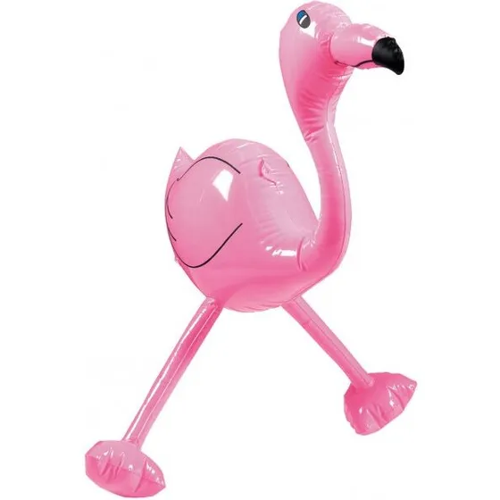 Oppustelig flamingo 60 cm, pink