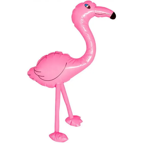 Flamingo Oppustelig, 60 cm (rosa)