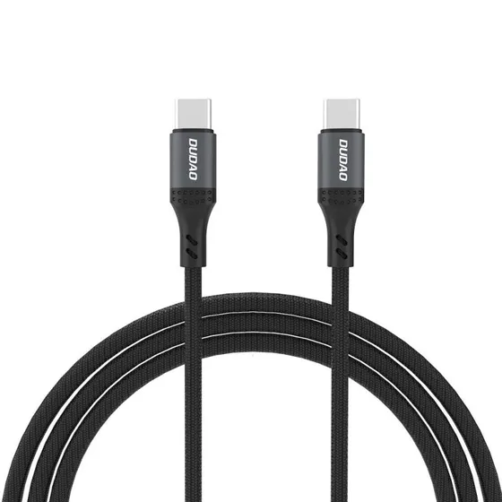 Dudao L3CC USB-C til USB-C 60W, 2 m  Flettet sort