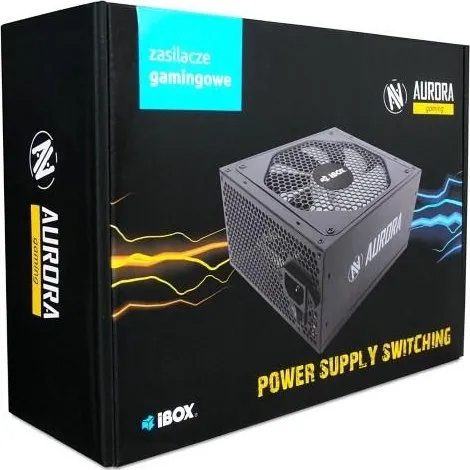 iBox Aurora 600W ATX Strmforsyning - 80 Plus, 140 mm