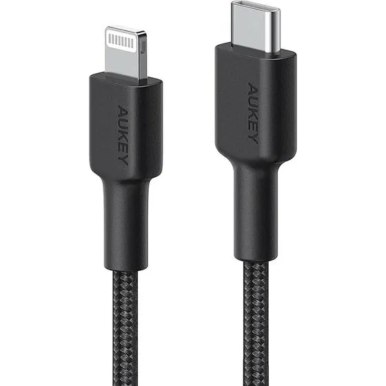 AUKEY 2 m USB-C til Lightning kabel (MFi) – Sort