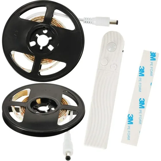 LED-strip 1 m med bevægelsessensor og timer (varm hvid)