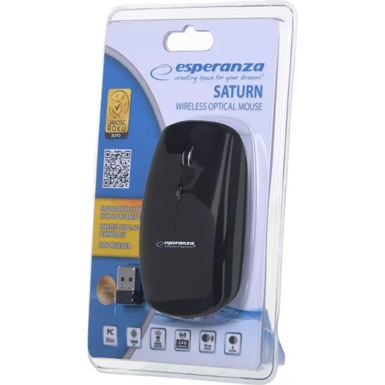 Esperanza Saturn EM120K trådløs optisk mus 1600 DPI