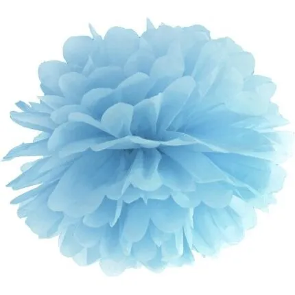 Pom Pom Lyseblå 35 cm – Papirpompon
