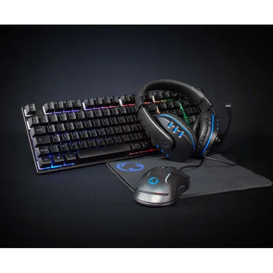 Nedis 5-i-1 Gaming Combo Kit AZERTY (Sort)