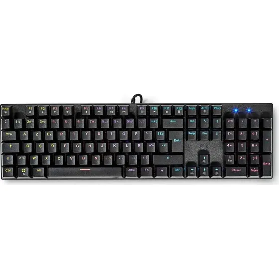 Nedis GKBDM110BKFR Mekanisk Gamingtastatur AZERTY