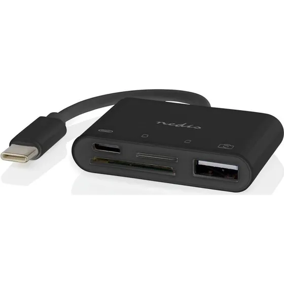 Nedis USB-C 4-i-1 hub med SD/MicroSD (USB 2.0)