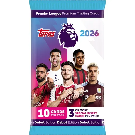 Topps Premier League 2026 Booster  10 kort (debut)