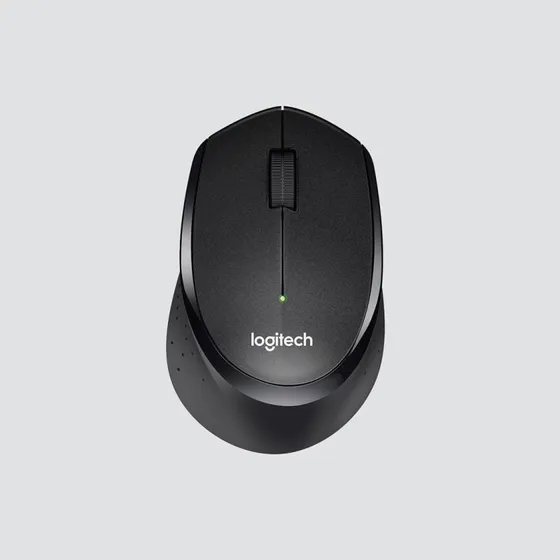 Logitech M330 Silent Plus trdls mus, sort