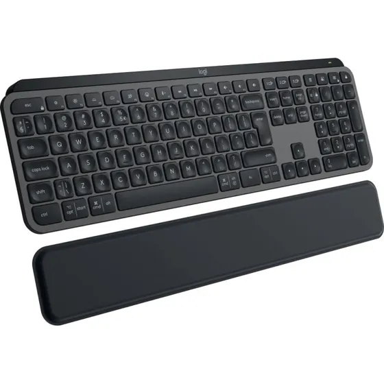 Logitech MX Keys S grafit – trådløst tastatur m. palm rest