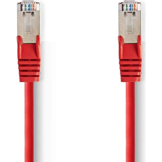 CAT5e SF/UTP netværkskabel RJ45 han–han 5 m (rød)