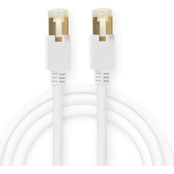 CAT6 Netværkskabel F/UTP 10 m – Hvid, RJ45-RJ45