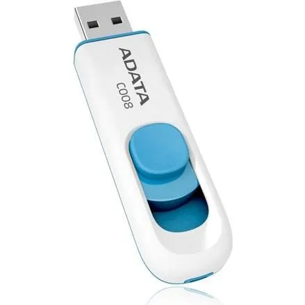ADATA Classic C008 64 GB USB 2.0 - Bl/Hvid