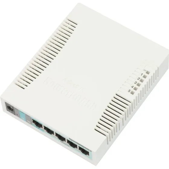 MikroTik RB260GS 6-port Gigabit PoE Switch (hvid)