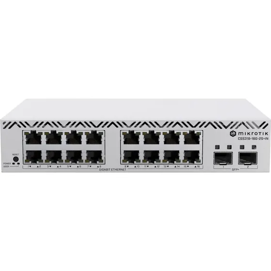 MikroTik CSS318-16G-2S+IN 16xGbE + 2x SFP+ (rack)