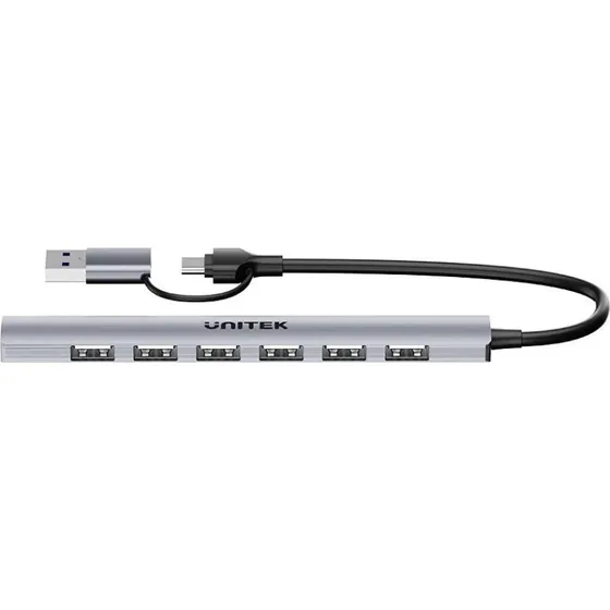 UNITEK uHUB S7 USB-hub 7-ports 5 Gbps  Gr