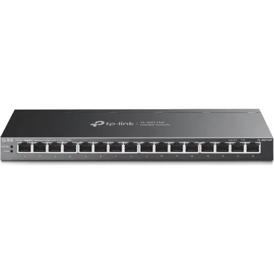 TP-Link TL-SG116P V1  16-port Gigabit PoE+ switch (120W)