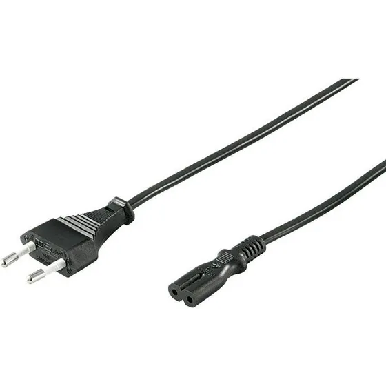 Strmkabel C7 (8-tals) 3 m sort  Europlug