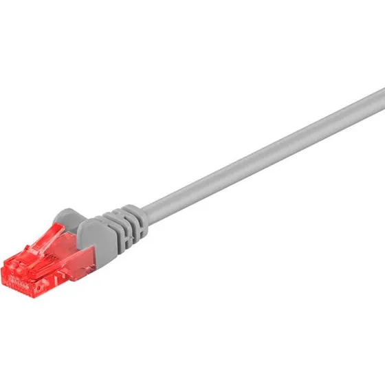 CAT6 UTP netvrkskabel 0,5 m, RJ45 - Gr