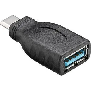 USB-C til USB-A (USB 3.0) adapter, SuperSpeed, sort