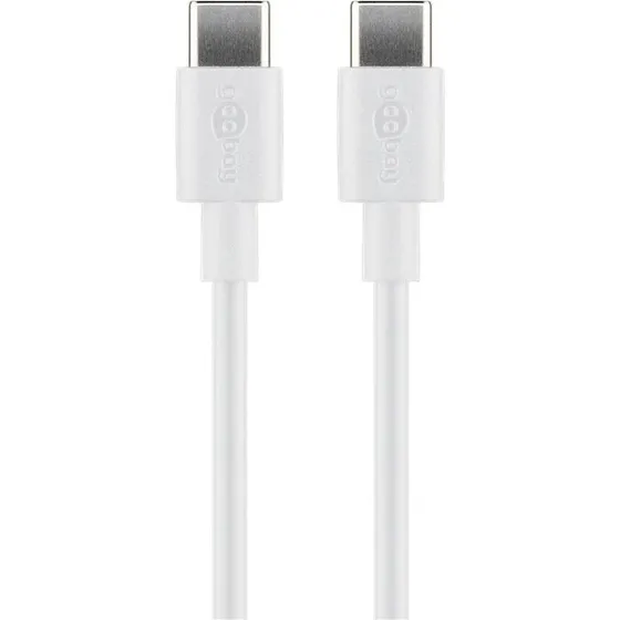Goobay USB-C kabel 1 m, USB 2.0, 60W (3A) Hvid