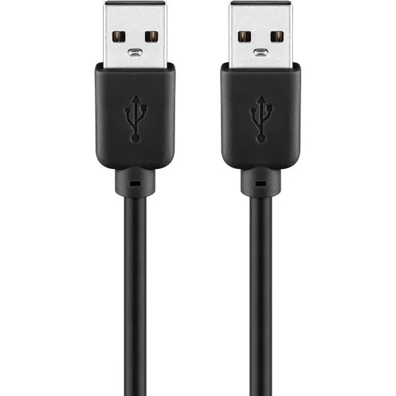 Goobay USB 2.0-kabel A-A 3 m - sort