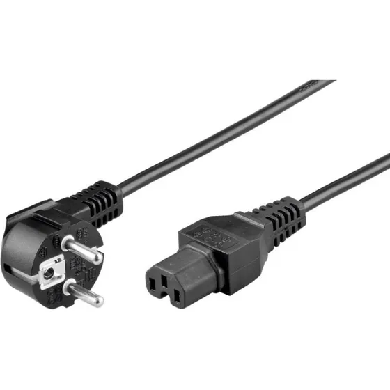 Strmkabel CEE7/7 (Schuko) > IEC C15 2 m, 90