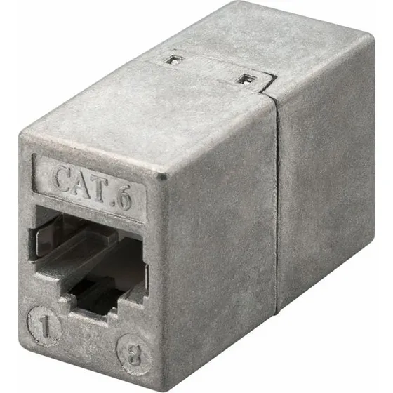 CAT6 STP RJ45 kobling  skrmet, metal 2x hun