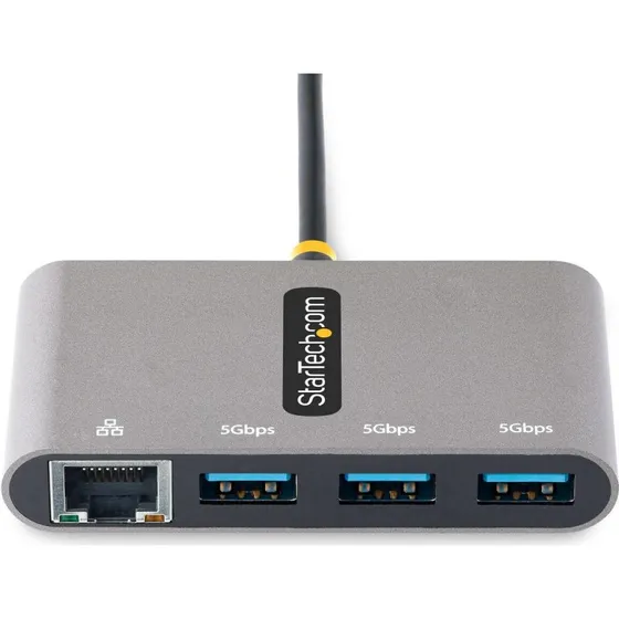 StarTech 3-port USB-C hub med Gigabit Ethernet (HB30C3A1GEA2)