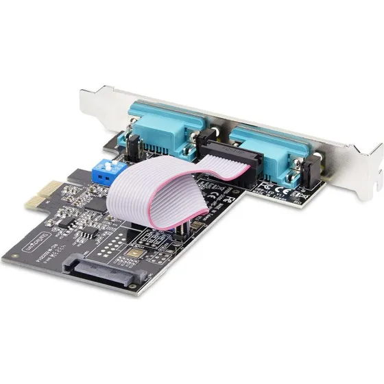 StarTech 2-Port PCIe serialkort RS232/422/485 (low-profile)