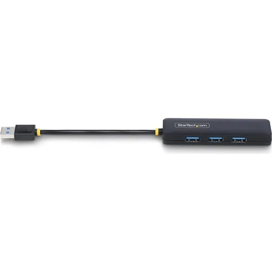 StarTech 4-port USB 3.2 Gen 1 hub – Sort, bus-powered