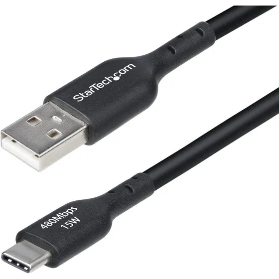 StarTech USB-A til USB-C kabel 4 m, 3 A (sort)