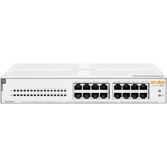 HPE Aruba Instant On 1430 16-port Gigabit PoE (124W)