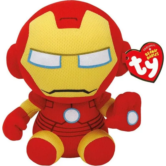 TY Beanie Iron Man 15 cm - Marvel Bamse