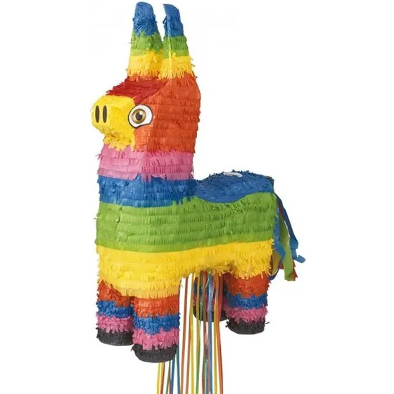 Pepe Donkey Pull-pinata, flerfarvet
