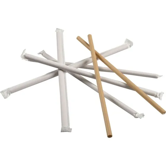 Abena Gastro papirsugerør 24 cm Ø8 mm brune, enkeltindpakkede 4000