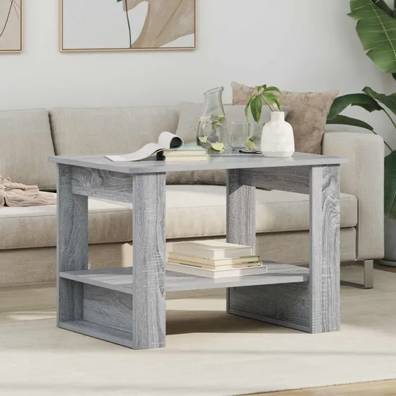 Sofabord Grå Sonoma 72 x 50 x 50 cm – Konstrueret træ