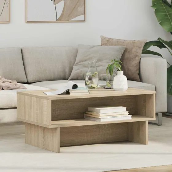 Sofabord Sonoma eg 80x46x35 cm – konstrueret træ