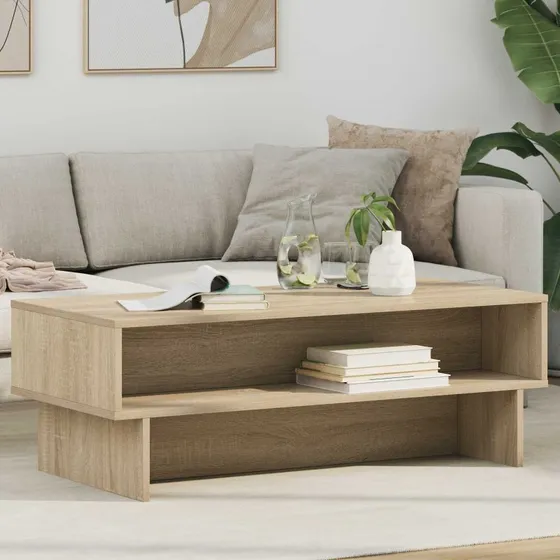 Sofabord Sonoma eg 100 x 46 x 35 cm – konstrueret træ