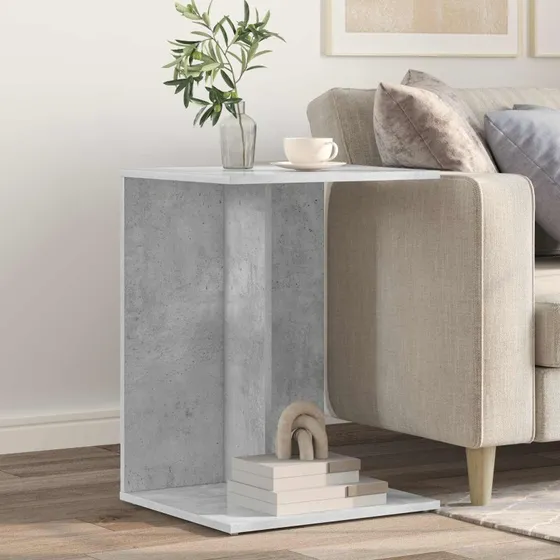 Sidebord i betonlook, grå 45×40×62,5 cm
