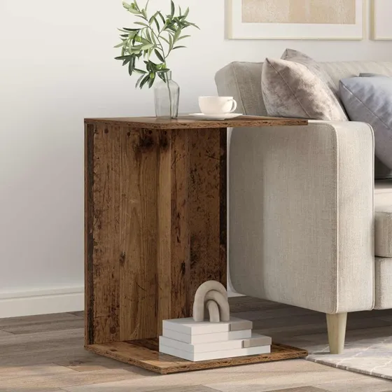 Sidebord i gammelt træ 45x40x62,5 cm – konstrueret træ