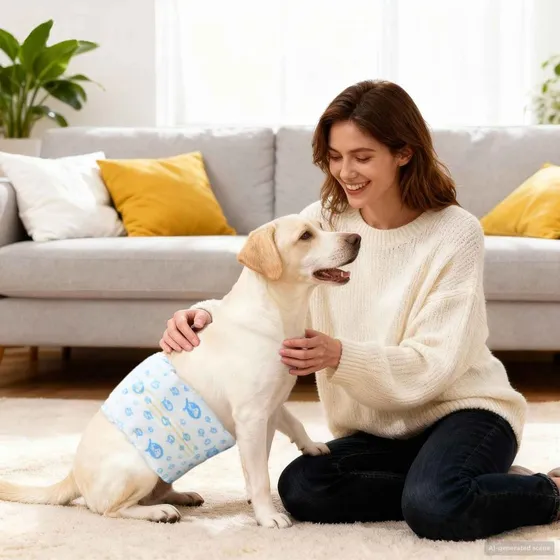 Engangs hundepants til hanhund 50 stk – Hvid