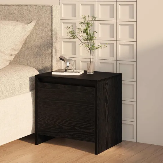 Natskab i sort eg (45×34×44,5 cm) – konstrueret træ