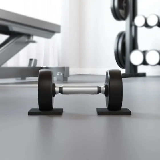 Sort gummipude  skridsikker indendrs mtte