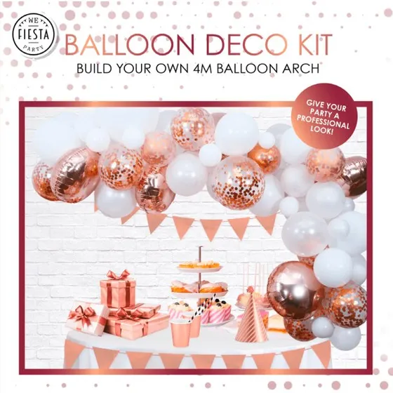 Ballonbue Rose Guld 4 m – 70 stk.