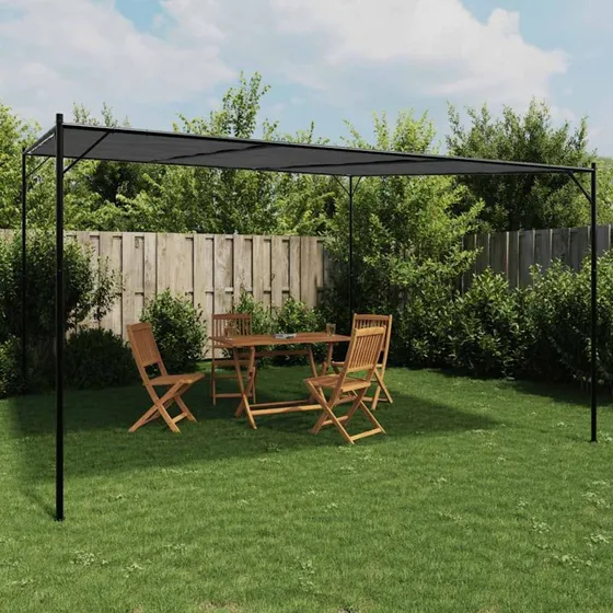 vidaXL Pavillon 4x4 m 180 g/m² Antracit